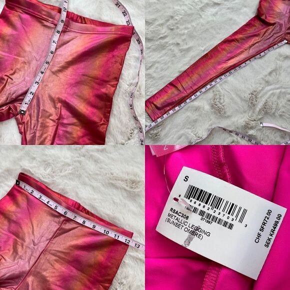 NWT American Apparel Metallic Legging Sunset Ombre Cali Sun & Fun Leggings sz S - Picture 12 of 15